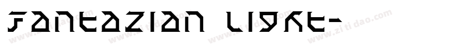 Fantazian Light字体转换